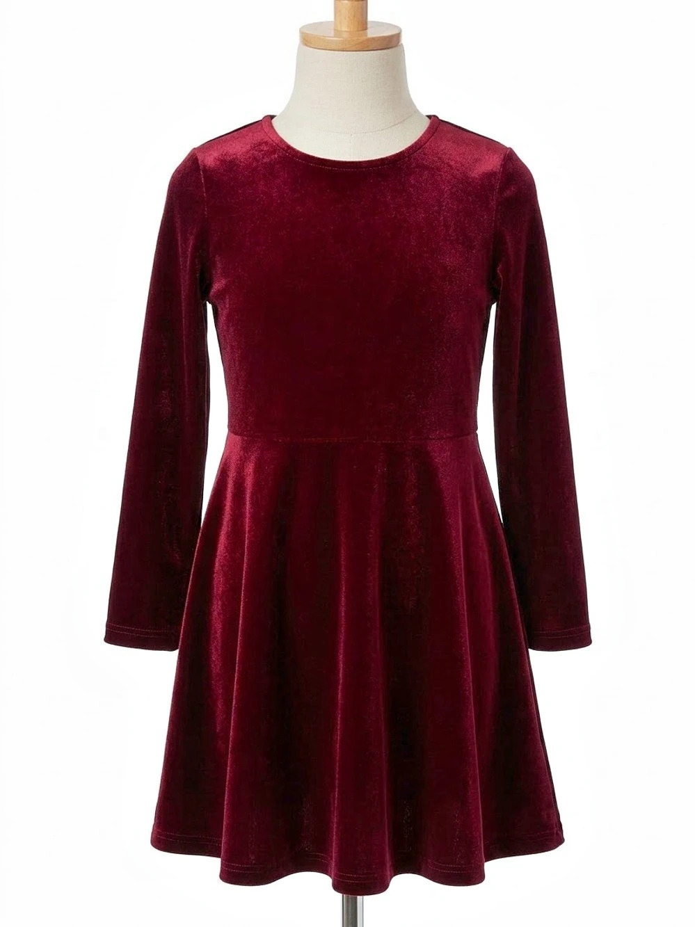 I.N.C. International Concepts Girls Velvet Skater Dress Size S (7/8) Like New